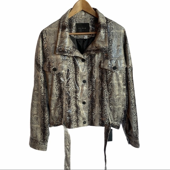 Anthropologie Snake Printed Jacket - Picture 7 of 8